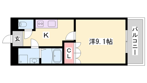 小野ロイヤルハイツの物件間取画像